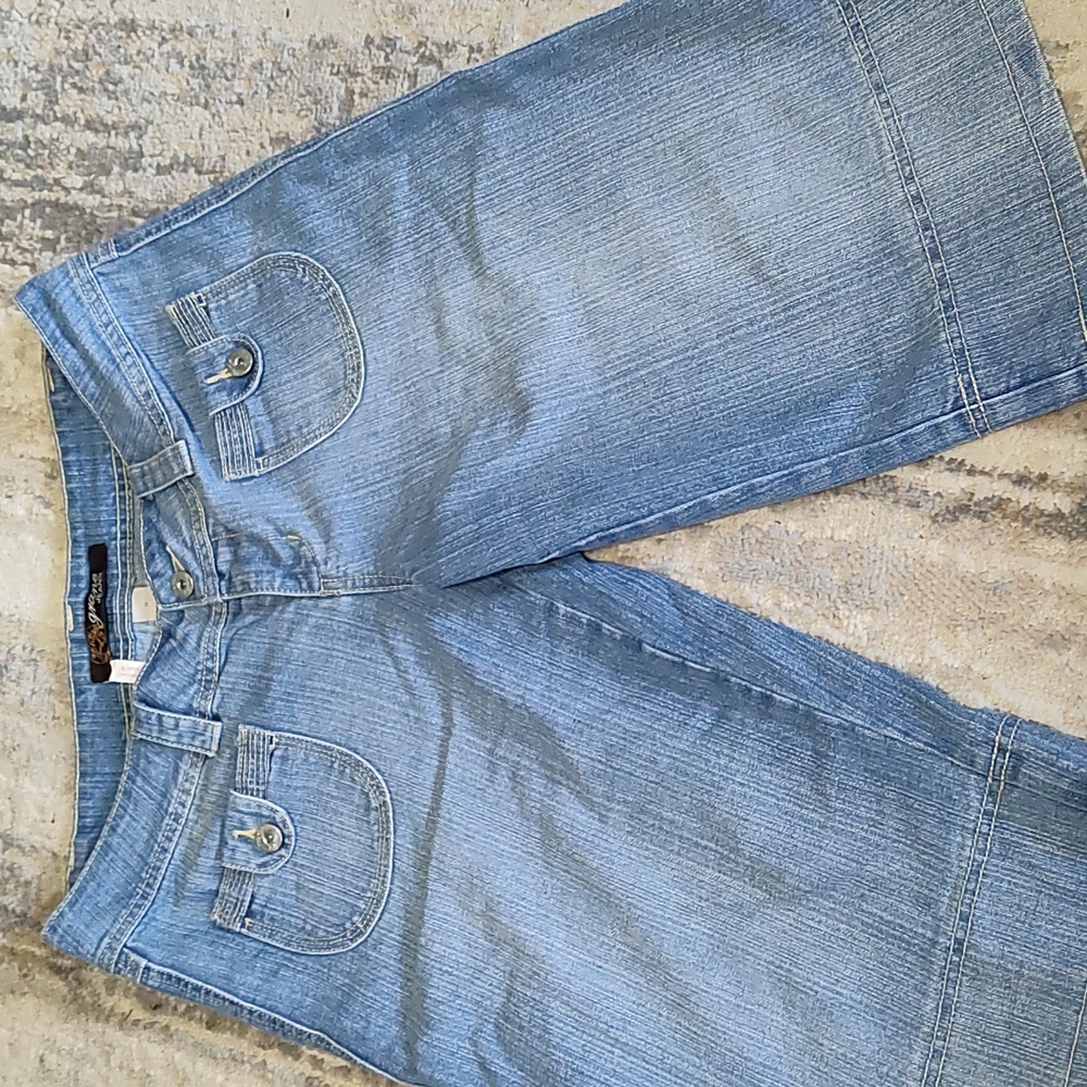 gaucho jean shorts